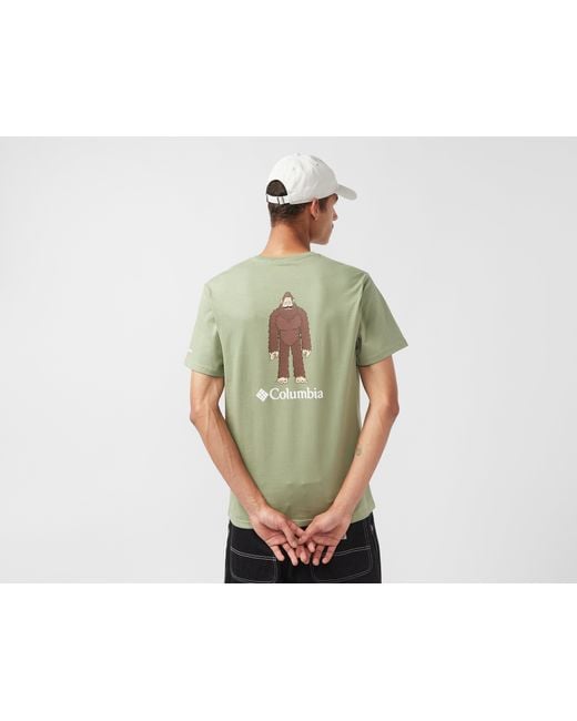 Columbia Green Standing Bigfoot T-shirt - Size? Exclusive for men