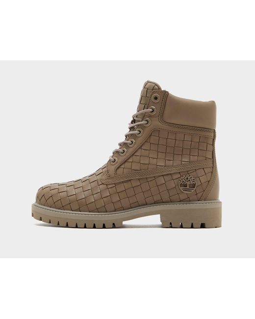Timberland Brown Textured Premium 6 Inch Boot
