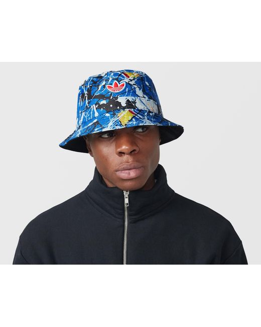 Adidas Originals Blue X Manchester United X The Stone Roses Bucket Hat