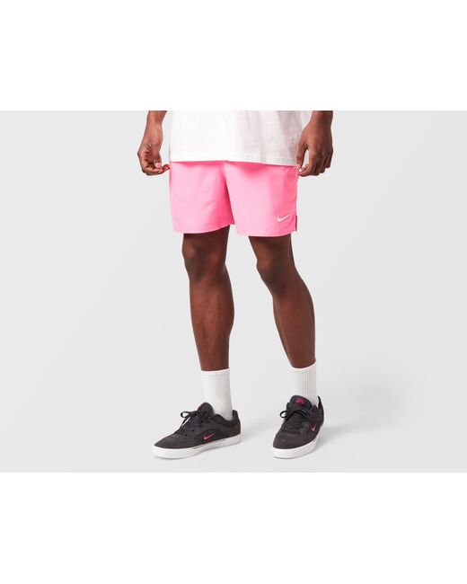 Nike Red Swim Essential 5" Volley Shorts for men