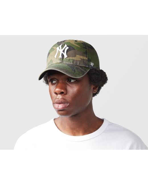 '47 Green New York Yankees Camo Clean Up Cap