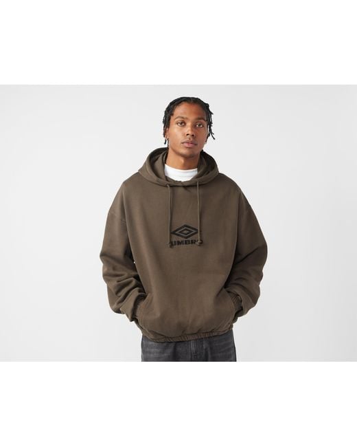 Umbro Brown Masked Logo Hoodie for men