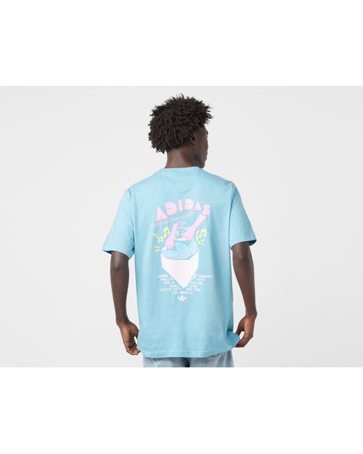 Adidas Originals Blue Jazz Club T-shirt - Size? Exclusive for men