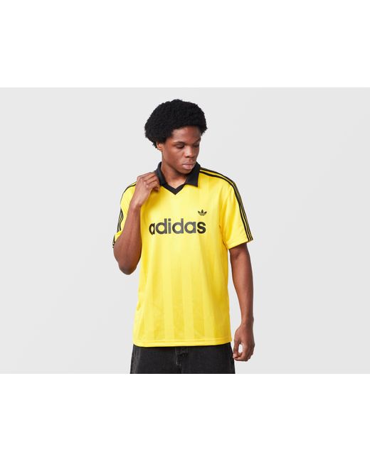 Adidas Originals Yellow Archive Collar Jersey for men
