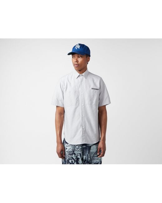 No Problemo Blue Short Sleeve Uniform Shirt for men