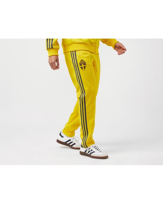 Adidas Originals Yellow Sweden Beckenbauer Track Pants for men