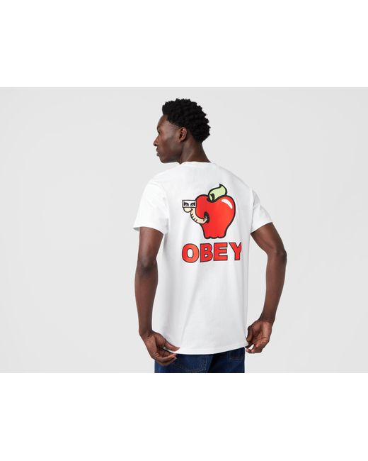 Obey Red Apple Of My Eye T-shirt for men