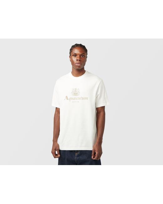 Aquascutum Blue Active Big Logo T-Shirt for men