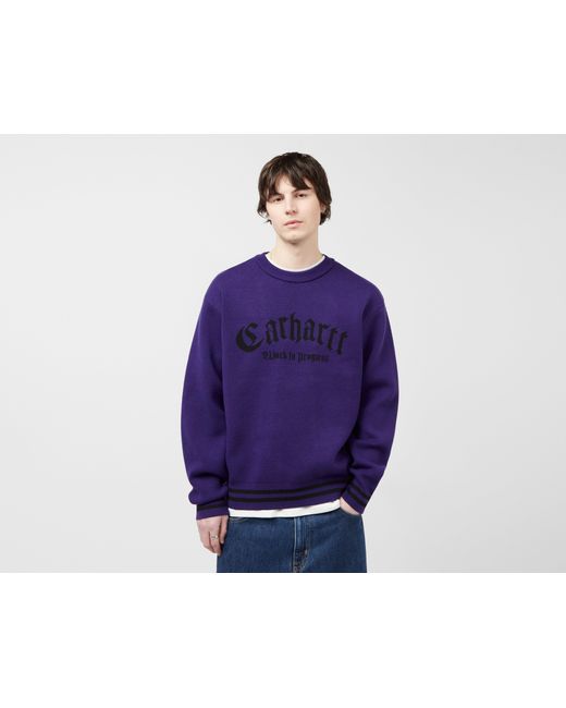 Carhartt Blue Onyx Knitted Sweatshirt for men