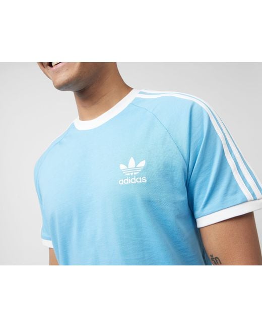 Adidas Originals 3-Stripes California T-Shirt in Blue für Herren