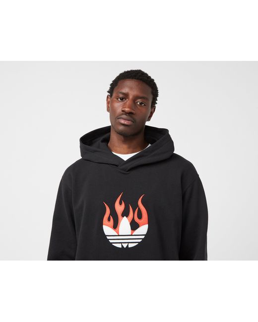Adidas Flames Hoodie in Black für Herren