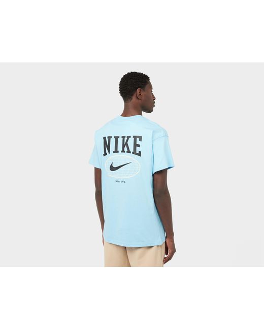 Nike Globe T-Shirt in Blue für Herren