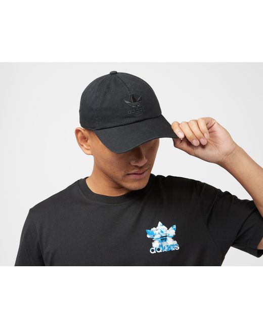 adidas Originals Adicolor Classics Trefoil Cap in Black Lyst UK