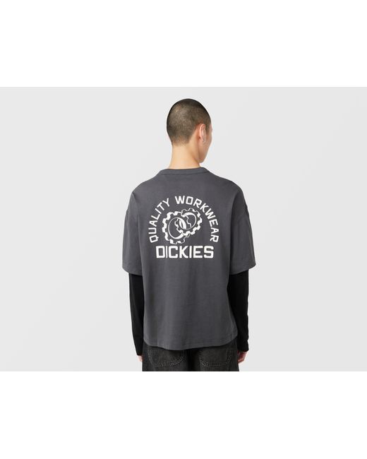 Dickies Black Payson Double Layer T-Shirt for men