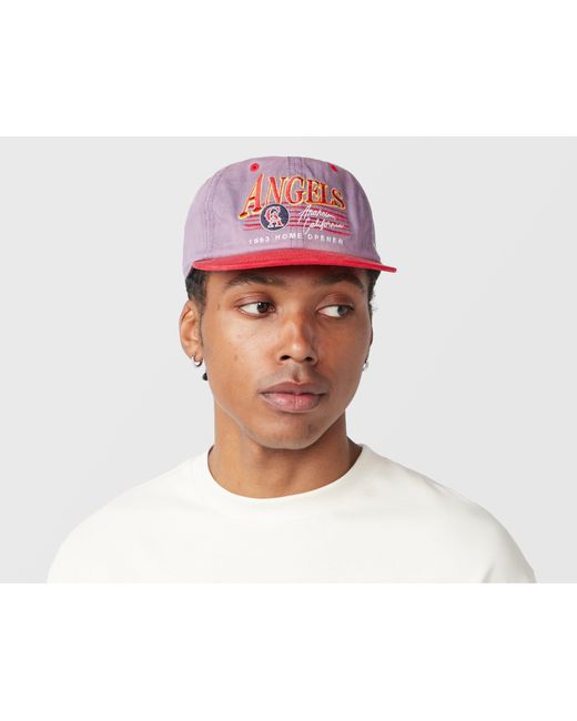 '47 Red California Angels Captain Cap