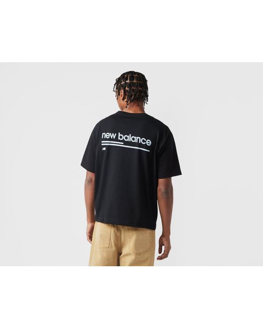 New Balance Black Bumper T-shirt - Size? Exclusive for men