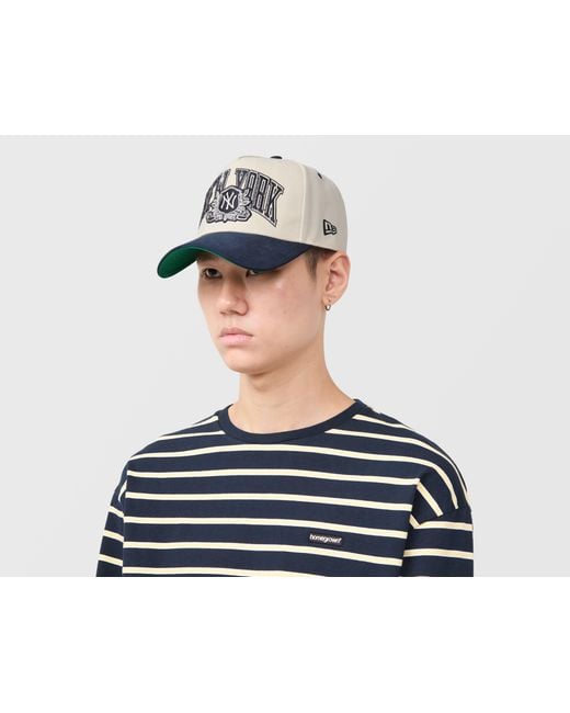KTZ Blue New York Yankees Suede 9Forty E-Frame Cap for men