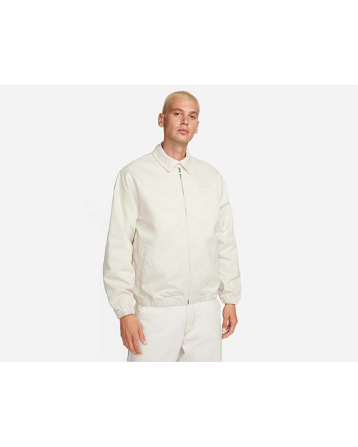 Nike White Life Corduroy Harrington Jacket for men