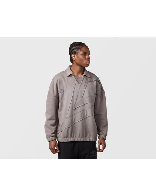 Umbro Gray Sports Culture Diamond Drill Sweat Top for men