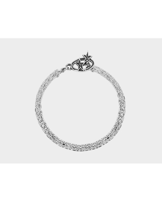 Twojeys White Icon Double Chain Bracelet