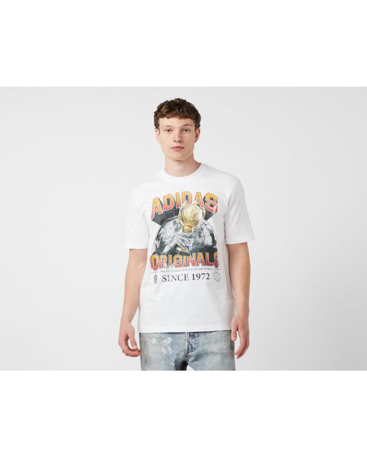 Adidas Originals Black Trefoil Series Regular T-Shirt for men