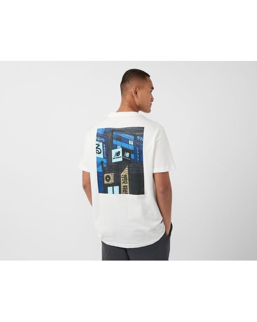 New Balance Black City Scape T-shirt - Size? Exclusive for men