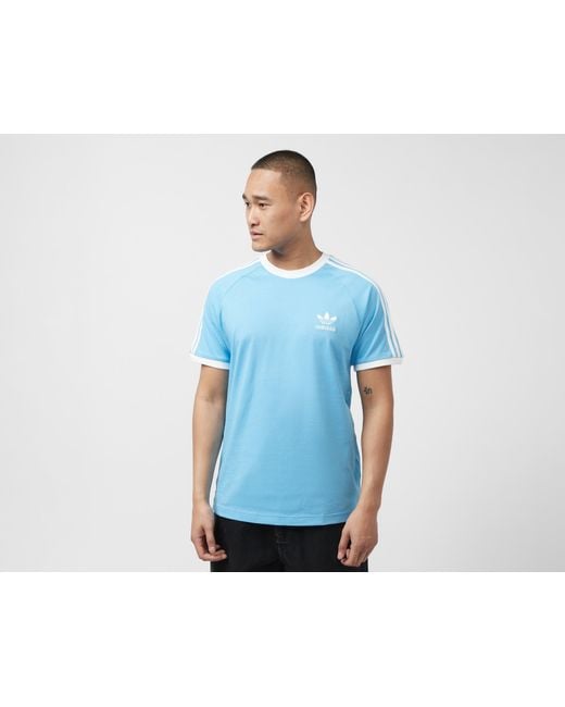 Adidas Originals Blue 3-stripes California T-shirt for men