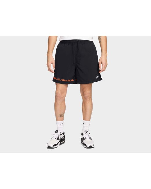 Nike Black Club Varsity Flow Shorts for men