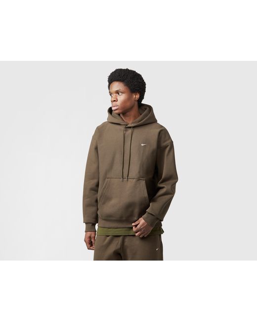 Nike Brown Solo Swoosh Fleece Hoodie for men