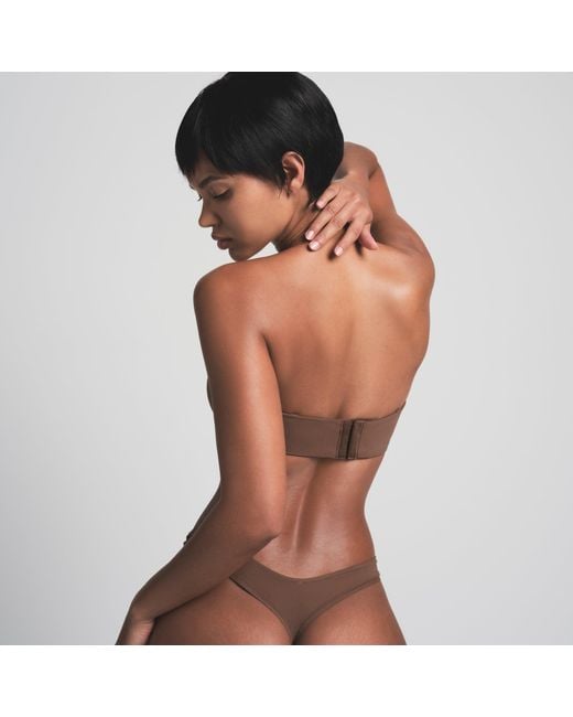 Skims Brown Strapless Bra