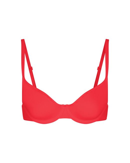 Skims Red Underwire Scoop Bikini Top