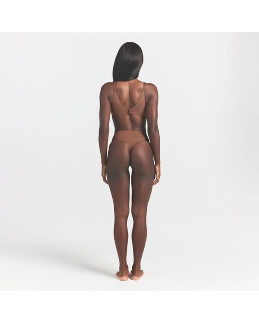 Skims Brown Unlined Full Coverage Bra