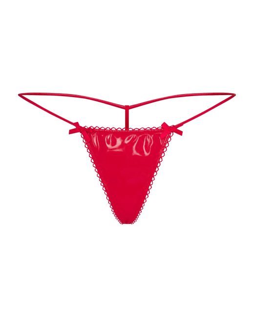 Skims Red Micro T-String Thong