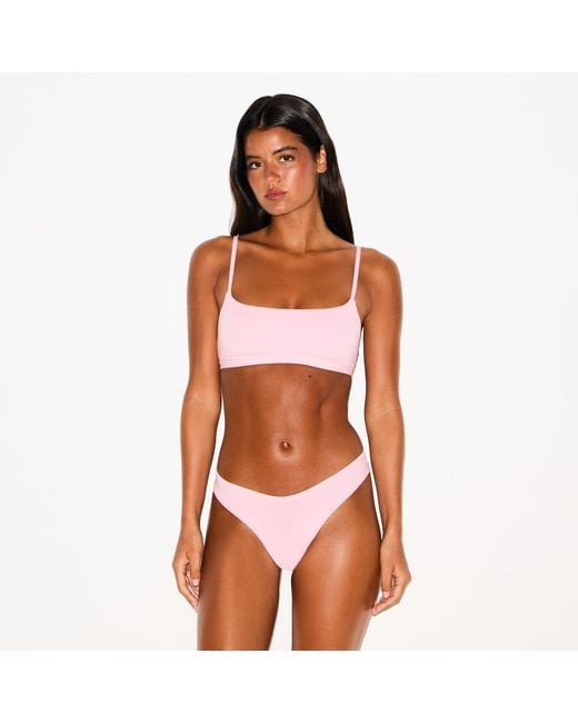 Skims Pink Dipped Thong