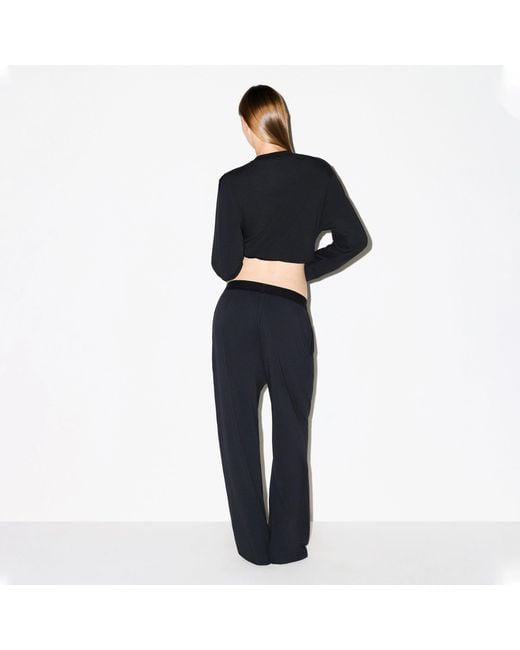 Skims Black Boyfriend Loose Pant