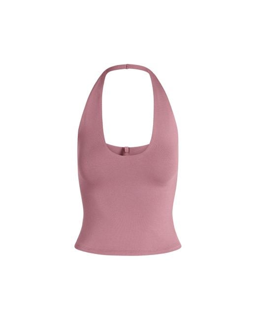 Skims Purple Halter Top