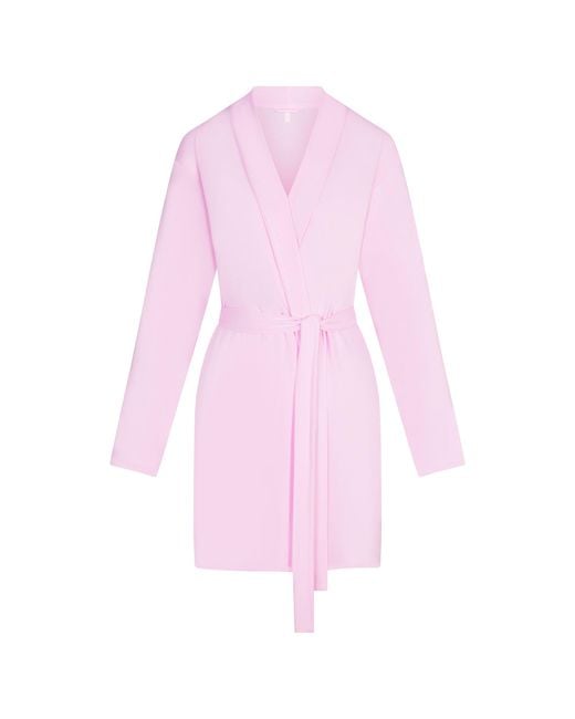 Skims Pink Sleep Short Robe