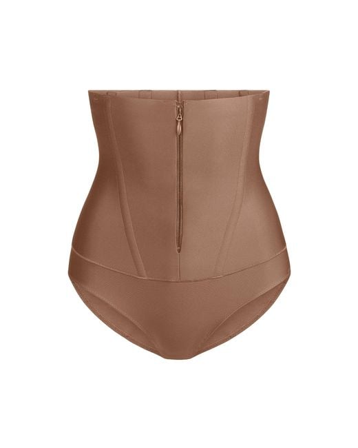 Skims Brown Core Sculpt Waist Cincher Butt Lifting Brief