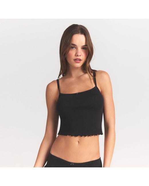 Skims Black Cami Pajama Set