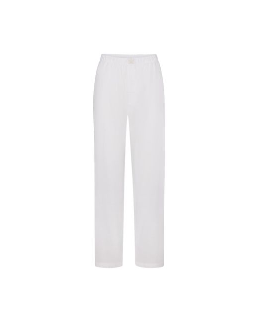 Skims Cotton Hotel Sleep Pant in Marble (White) | Lyst