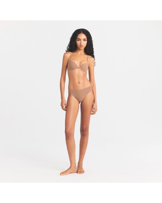 Skims Brown Push-Up Bra
