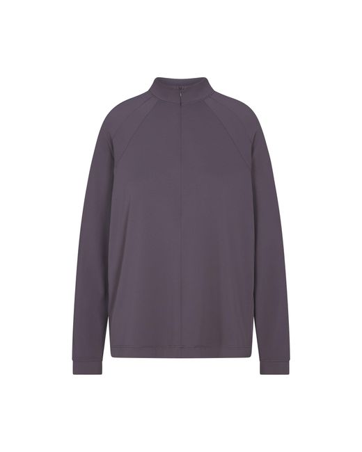 Skims Purple Long Sleeve Half Zip