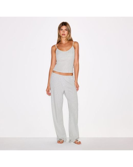 Skims Gray Straight Leg Pants
