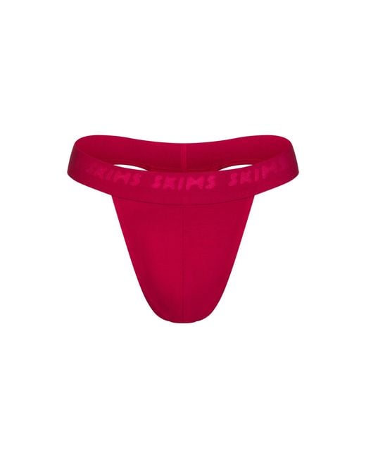 Skims Red Thong for men
