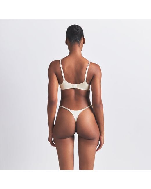 Skims Natural Rhinestone Teardrop Push-Up Bra