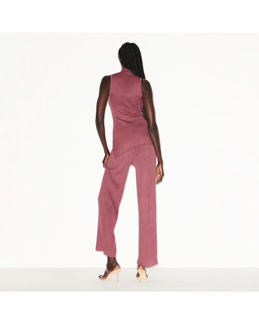 Skims Purple Mock Neck Tunic
