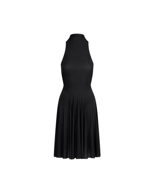 Skims High Neck Midi Dress in Black | Lyst
