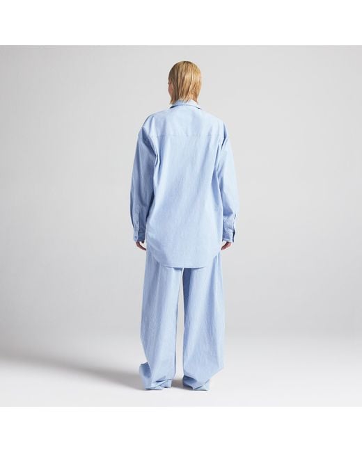 Skims Blue Oversized Pajama Set