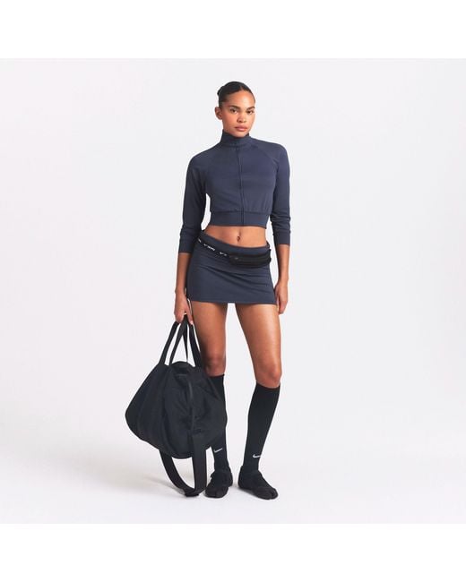 Skims Blue Foldover Skort