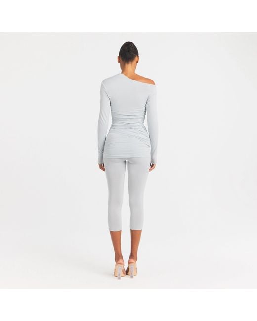 Skims Gray Wrap Capri